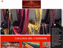 Tablet Screenshot of galleriadelcashmere.biz